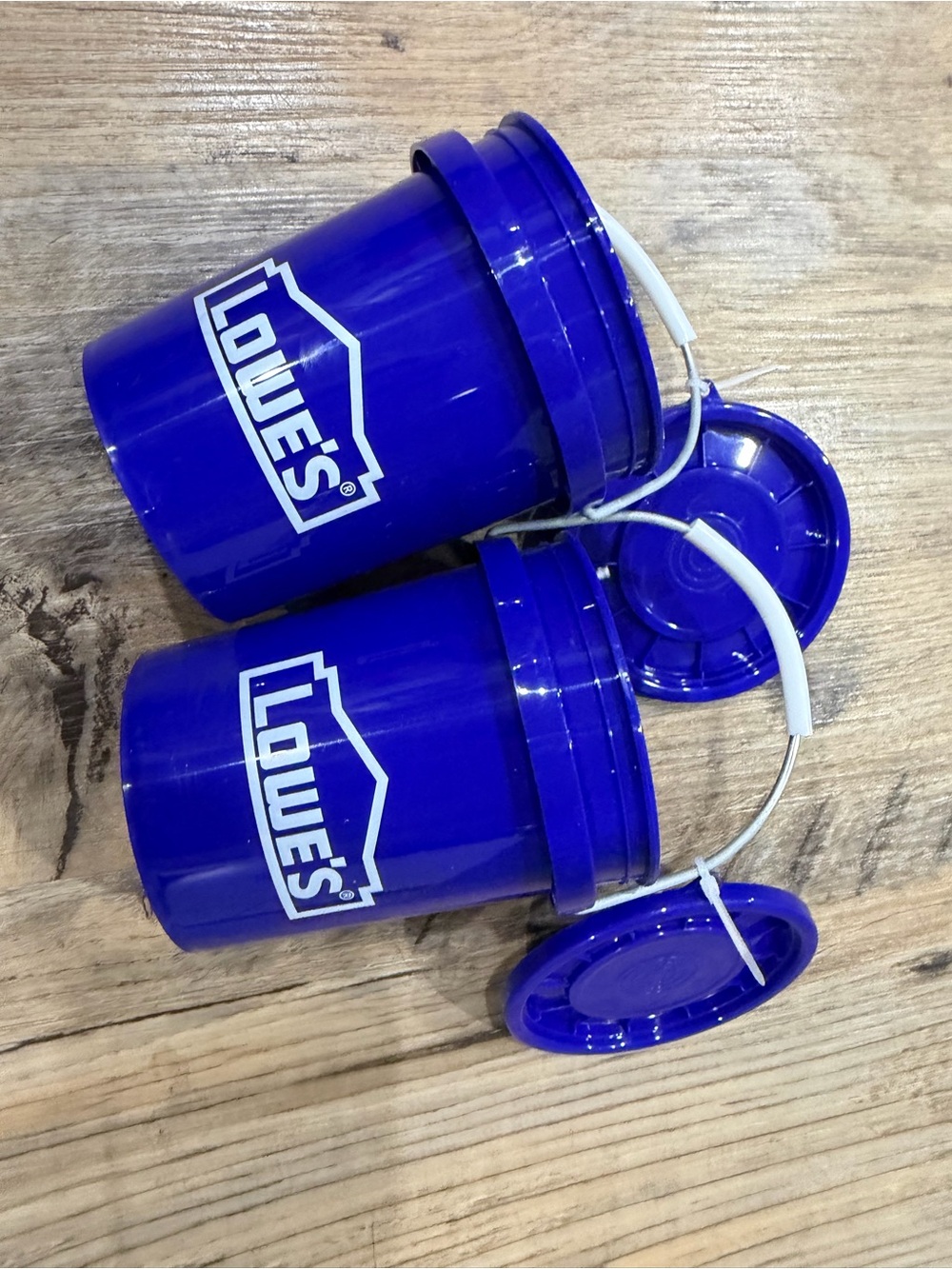 Blue Promotional Mini Buckets – Set of 2
